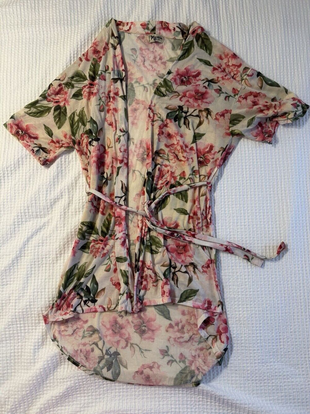 Show Me Your Mumu One Size Short Brie Garden of Blooms Floral Kimono Robe